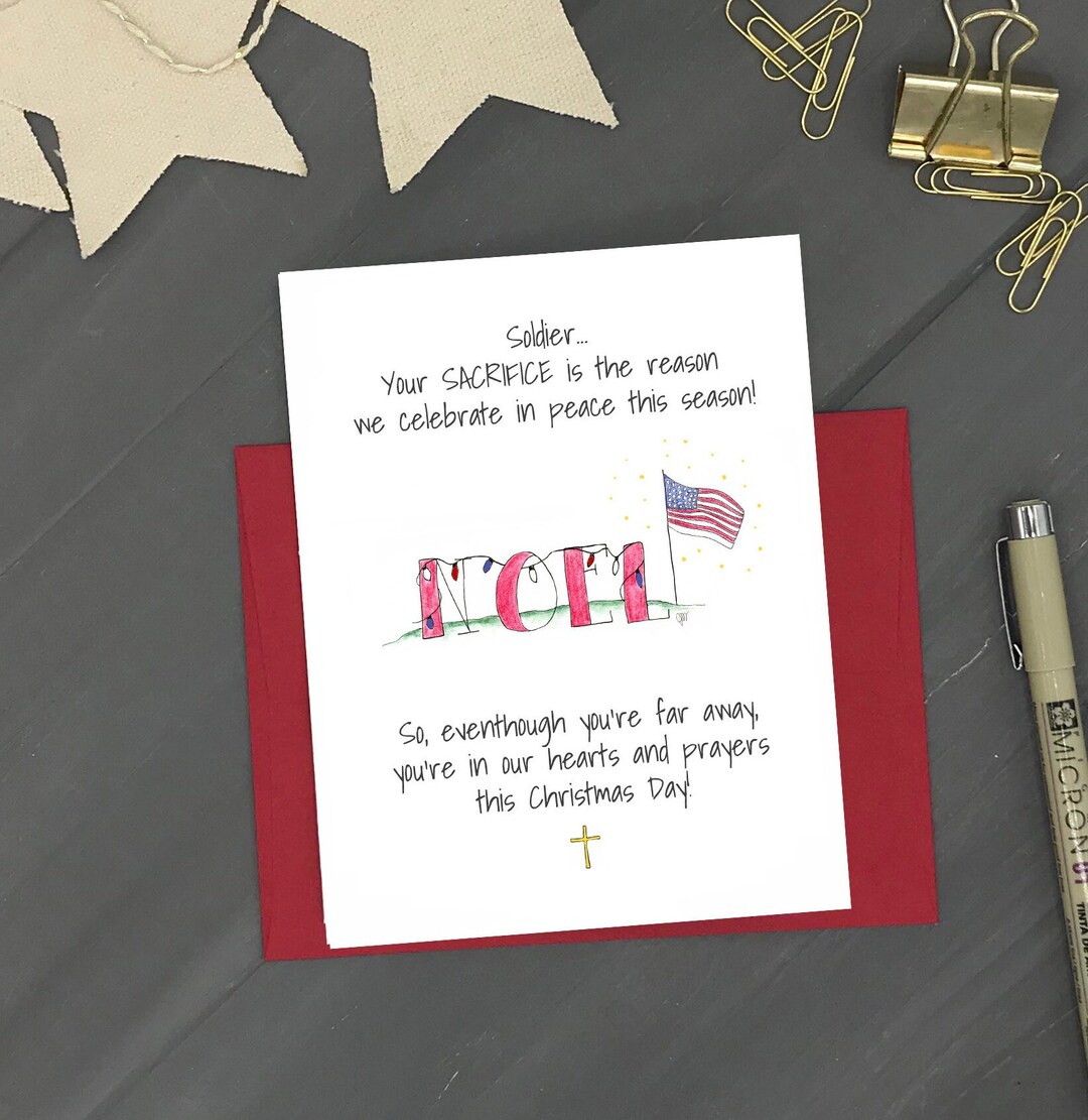 PRINTABLE Military Christmas Cards Digital Christmas Card - Etsy