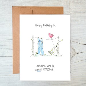 Dans l'ensemble incroyable carte d'anniversaire, anniversaire imprimable, carte de format A2, cartes à téléchargement numérique, dessinées à la main, intérieur vierge, modèle d'enveloppe