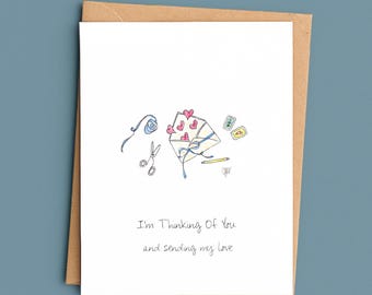 Thinking Of You Card/Sending Love Card/Friendship Card/Someone Special Card