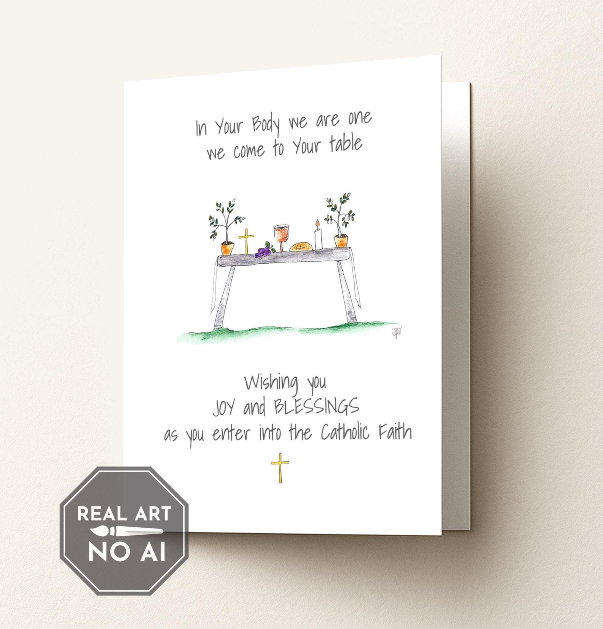 Cardinal Note Welcom RCIA Card, Sacrament Cards, Catholic Welcome Home Note Card - Etsy