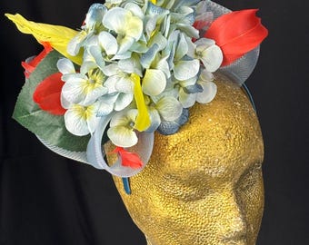 Handmade fascinator| Kentucky Derby Hat| Custom Women’s Headpiece| Elegant Statement Hat| Wedding, Brunch & Special Occasion