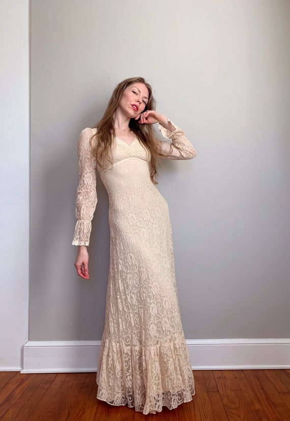 Vintage lace Gunne Sax dress | wedding dress brida