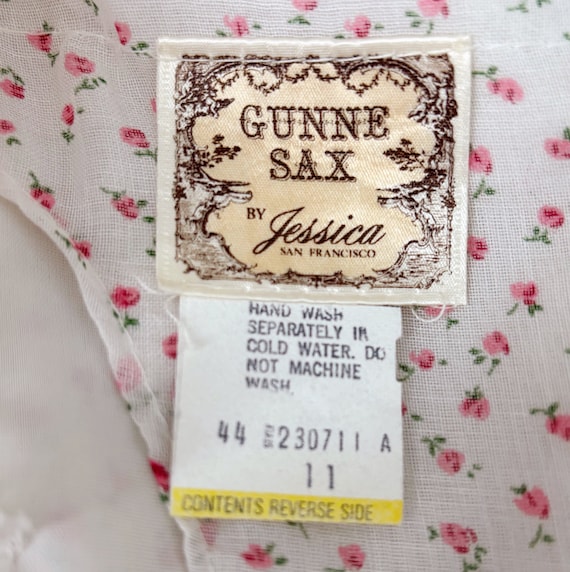 Vintage Gunne Sax floral dress | pink floral prin… - image 6