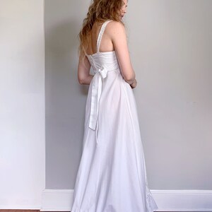 Vintage White Cotton Poplin Gunne Sax Sundress | XS bild 3