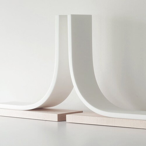 Bookends Kitchen Bookends Book End Decorative White Etsy