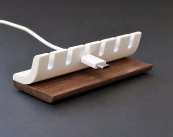 Cable Organizer, Corian with maple or walnut