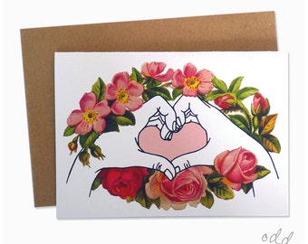 I love you hands - Greeting Card