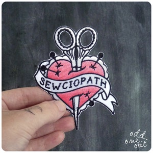 Sewciopath - Iron on Gang Patch