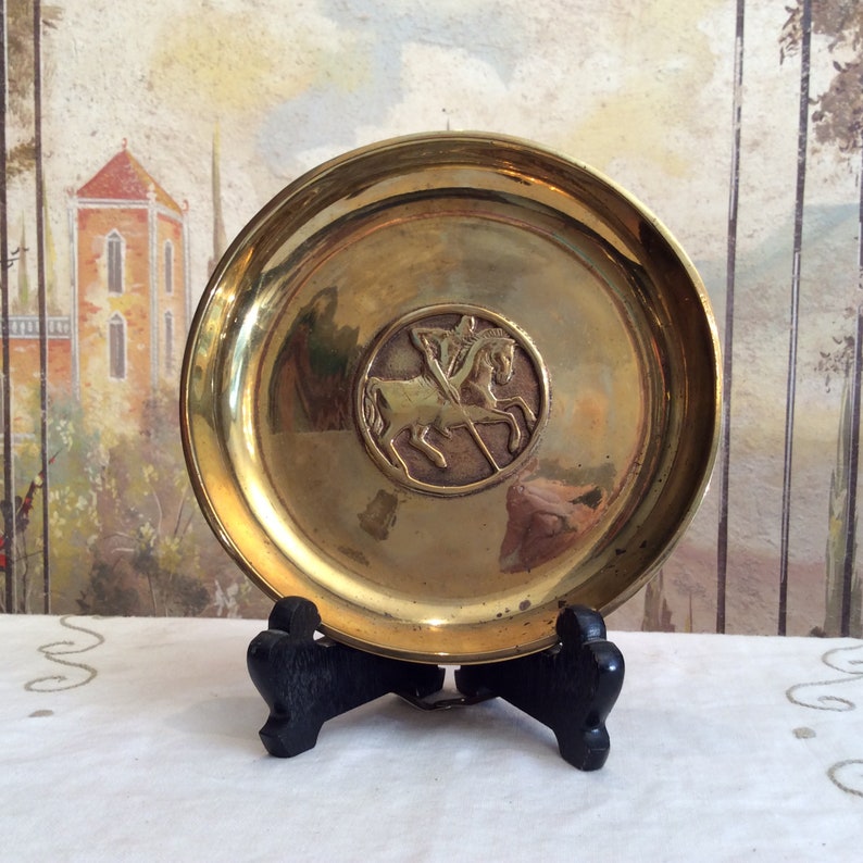Brass Bronze ildefast Bronce Denmark Plate
