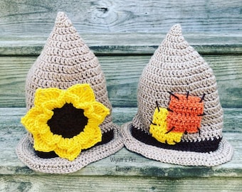 Patrón de sombrero de espantapájaros