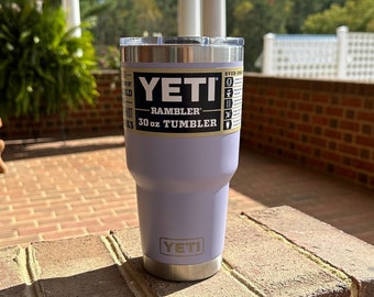 REAL YETI 30 oz. Laser Engraved Cosmic Lilac Stainless Steel Yeti with Mag Slider Lid Rambler Personalized Vacuum Insulated YETI