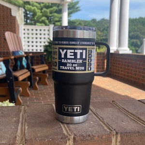 Branded YETI® Rambler 20 oz Travel Mug