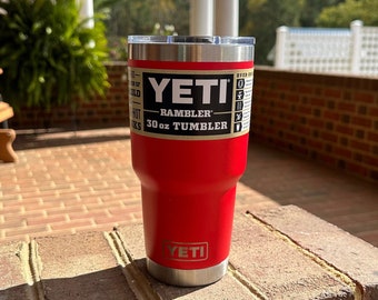 REAL YETI 30 Oz. Travel Mug With Stronghold Lid Laser Engraved Seafoam  Stainless Steel Yeti Rambler Vacuum Insulated YETI 