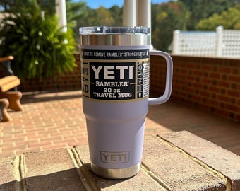 YETI Rambler 30 oz Travel Mug, Stainless Steel, Vacuum Insulated with  Stronghold Lid