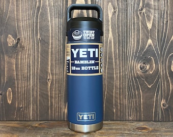 18oz Custom Engraved YETI Bottle, Vacuum Sealed Sports Bottle, 18