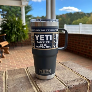 20 oz Stronghold Lid Compatible/Replacement with YETI Rambler  20 oz Travel Mug Only (Fits 20 oz Travel Mug Only) : Sports & Outdoors