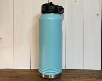 Personalized LIGHT BLUE Polar Camel 32oz Water Bottle