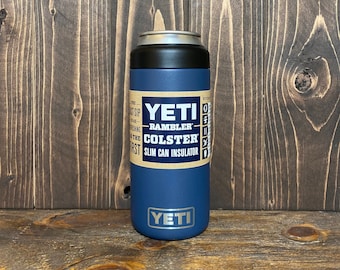 skinny can koozie yeti