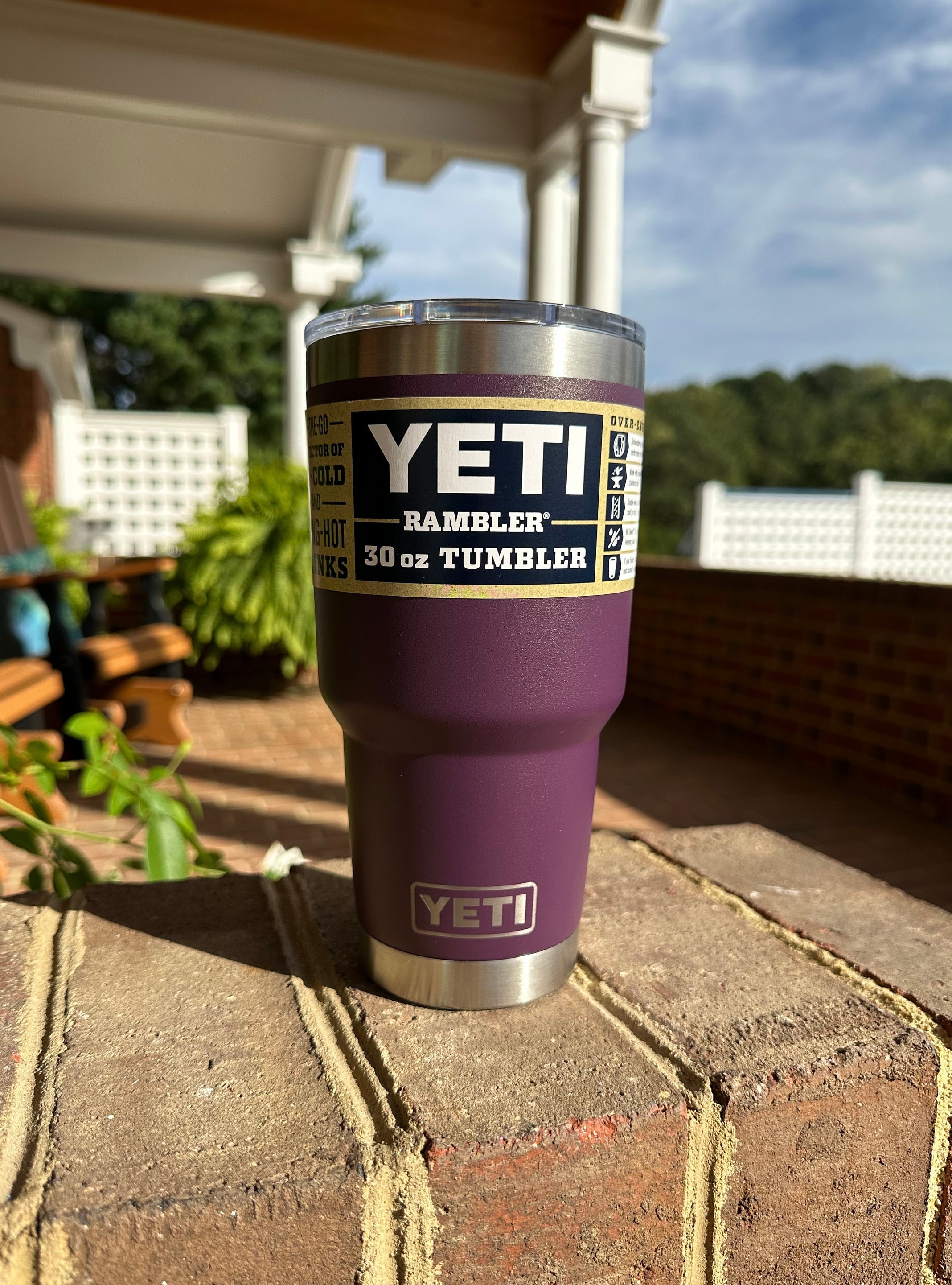 REAL YETI 30 oz. Laser Engraved Nordic Purple Stainless Steel Yeti Rambler  Personalized Vacuum Insulated YETI