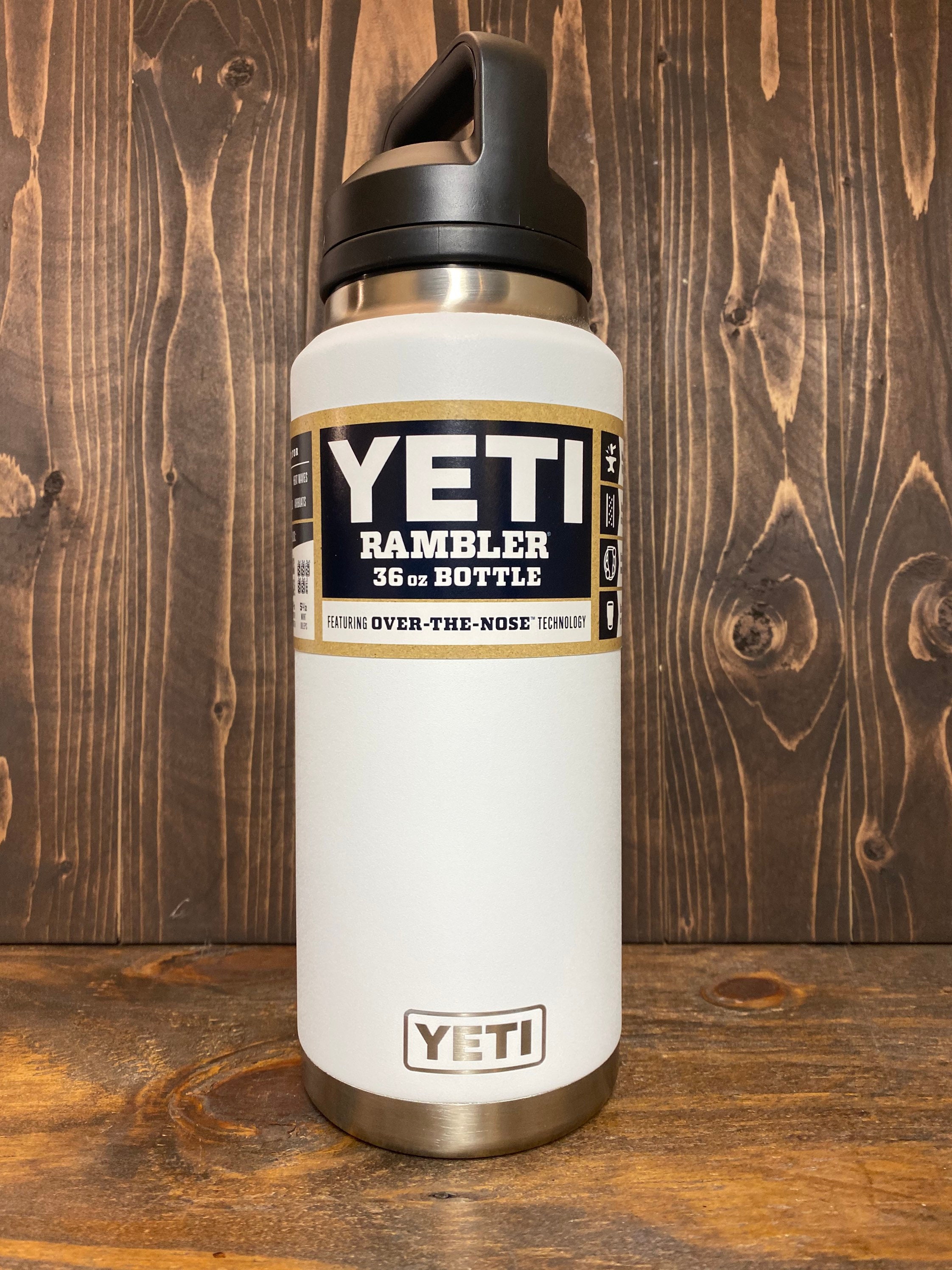 REAL YETI 36 Oz. Laser Engraved Rescue Red Yeti Rambler Bottle With Chug Cap  Personalized Vacuum Insulated YETI 