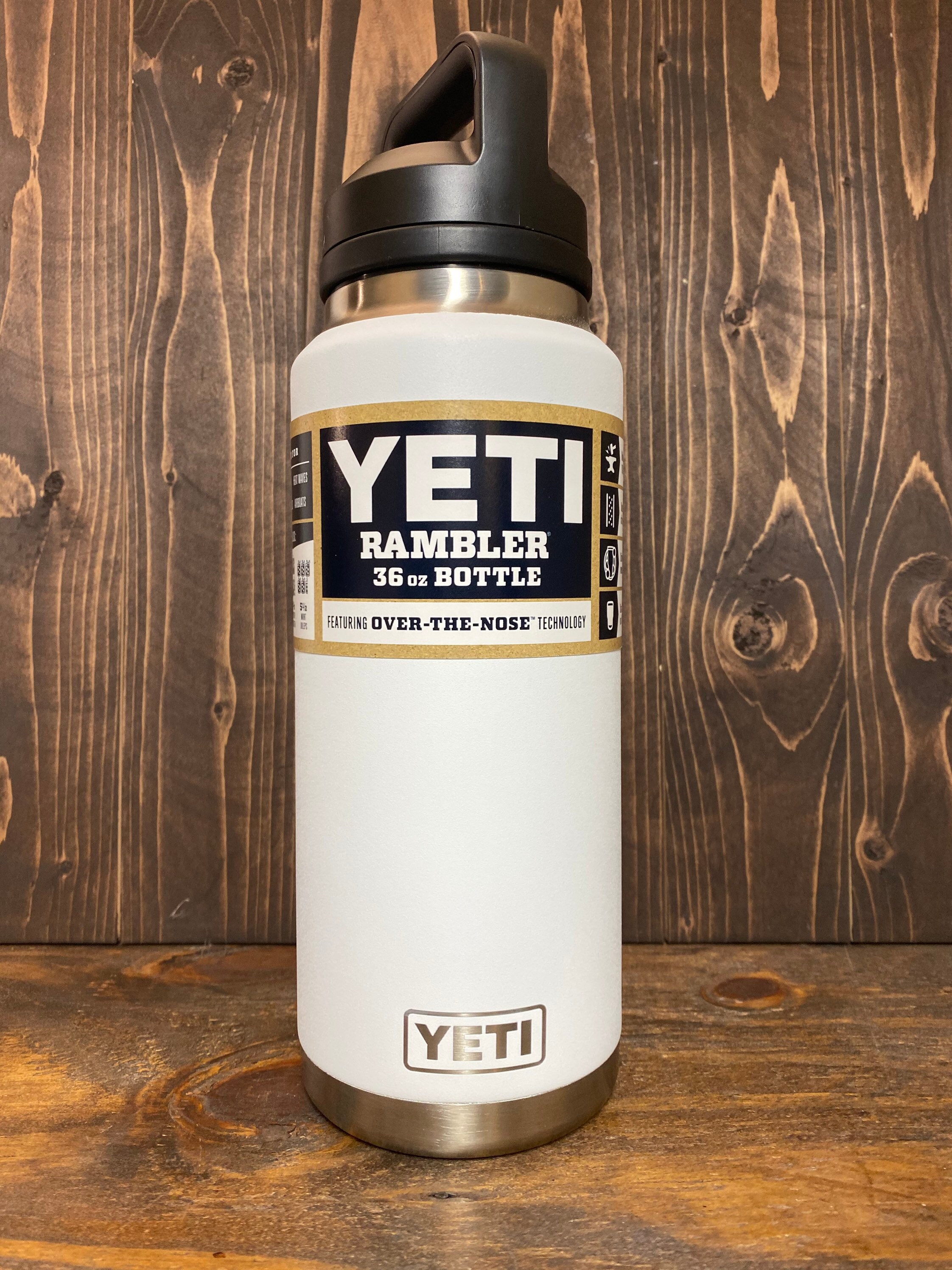 REAL YETI 36 Oz. Laser Engraved Northwoods Green Yeti Rambler Bottle With  Chug Cap Personalized Vacuum Insulated YETI 