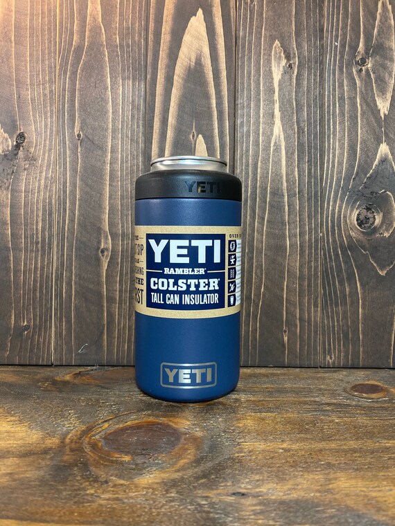 Laser Engraved Authentic Yeti Rambler 16 Oz. COLSTER TALL Can