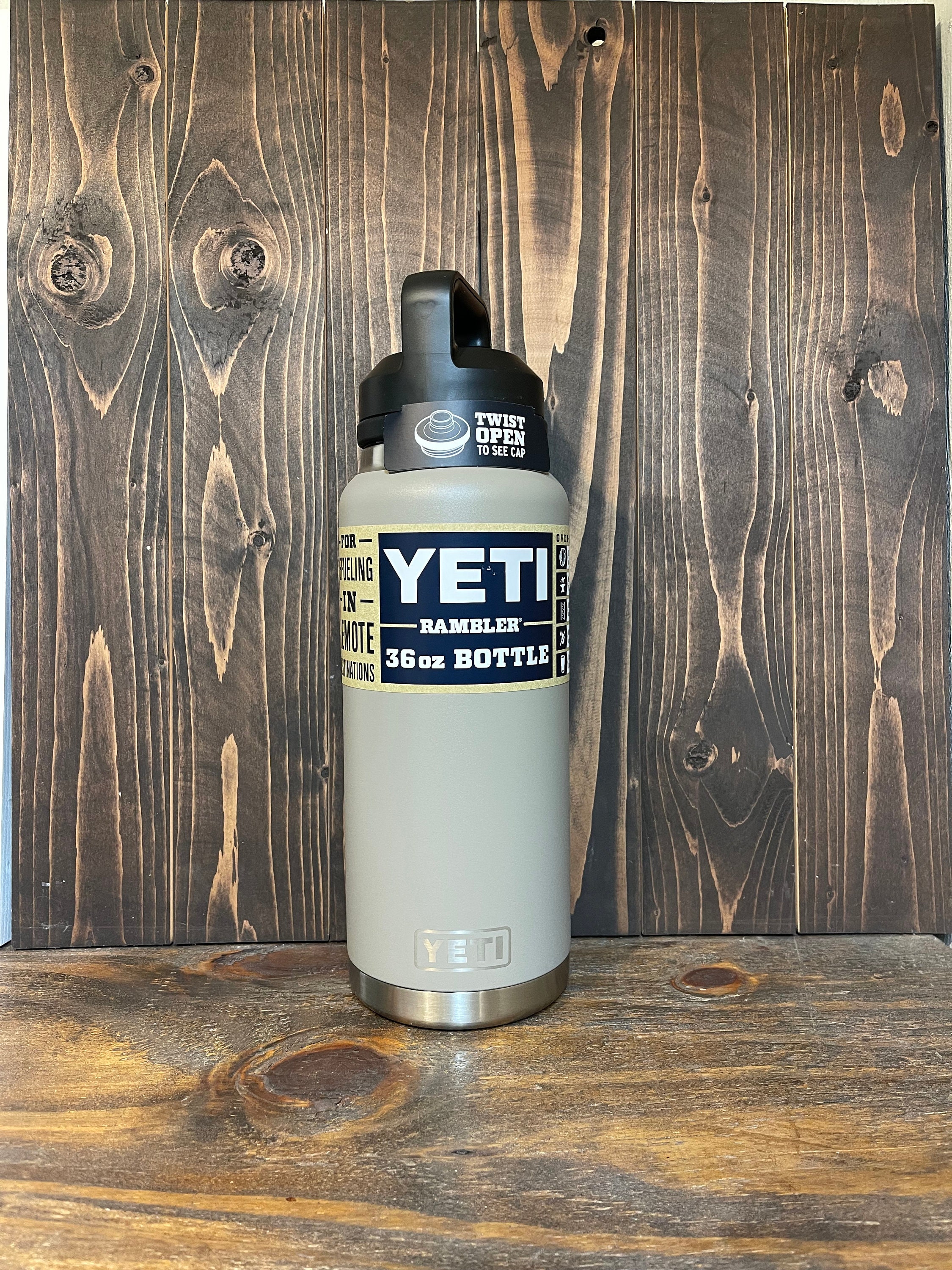 REAL YETI 36 Oz. Laser Engraved Seafoam Yeti Rambler Bottle With