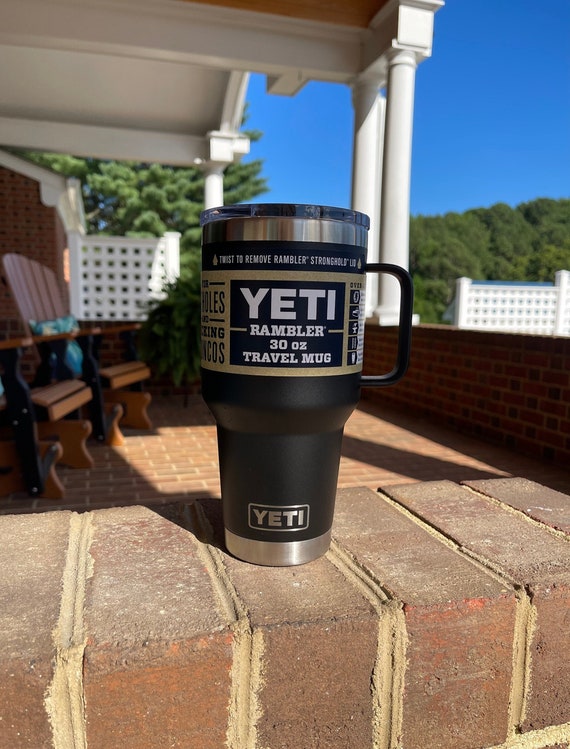 YETI Rambler Tumbler with MagSlider Lid, Black, 30 oz