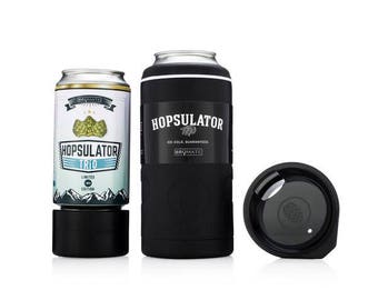 Laser Engraved HOPSULATOR TRIO by BruMate Matte Black