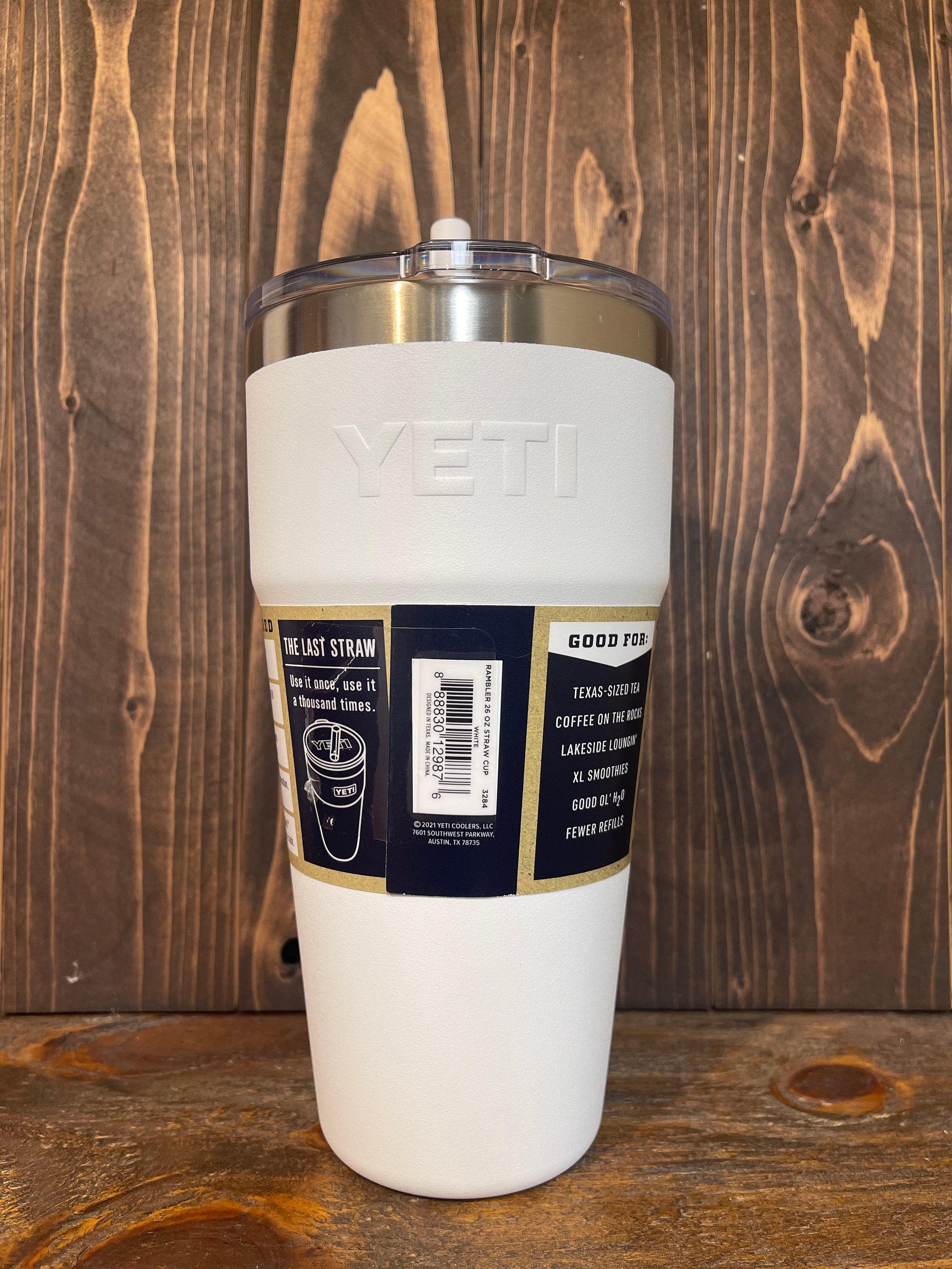 Wildflowers Engraved YETI 26 Oz. Laser Engraved White Stainless