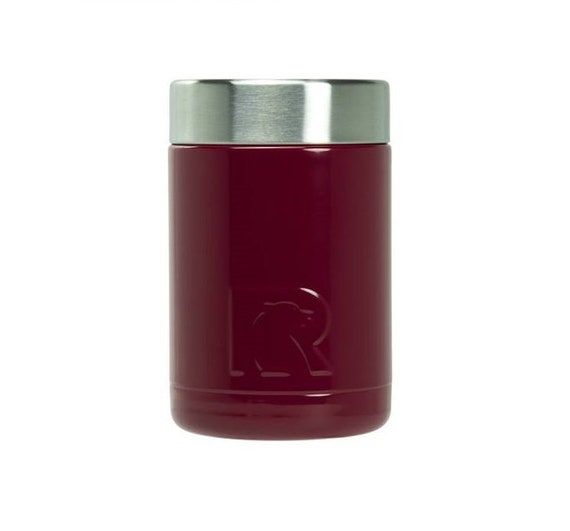 Personalized Maroon RTIC Can Cooler, Monogrammed Can Cooler, Groomsmen Gift  