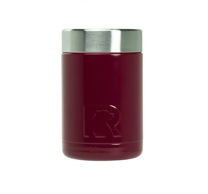 Personalized Maroon RTIC Can Cooler, Monogrammed Can Cooler, Groomsmen Gift  