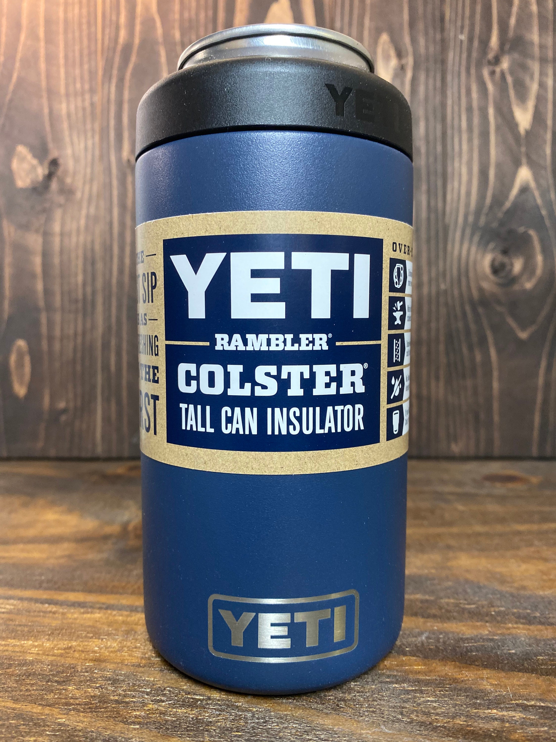 Laser Engraved Authentic Yeti Rambler 16 Oz. COLSTER TALL Can 