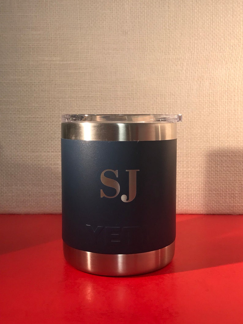 REAL YETI Laser Engraved Navy Stainless Steel Yeti 10oz Etsy