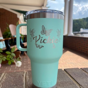 PERSONALIZED Authentic 26 oz Yeti Rambler with Straw Lid- LASER ENGRAV -  ImpressMeGifts