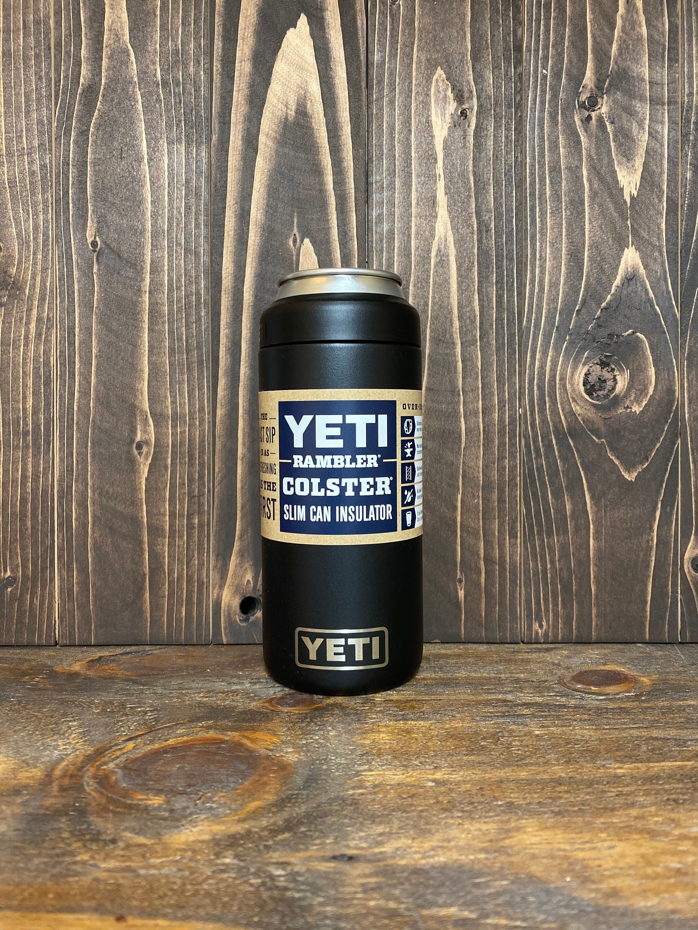 Anchor Engraved YETI Slim 12oz Can Colster Can Insulator Custom