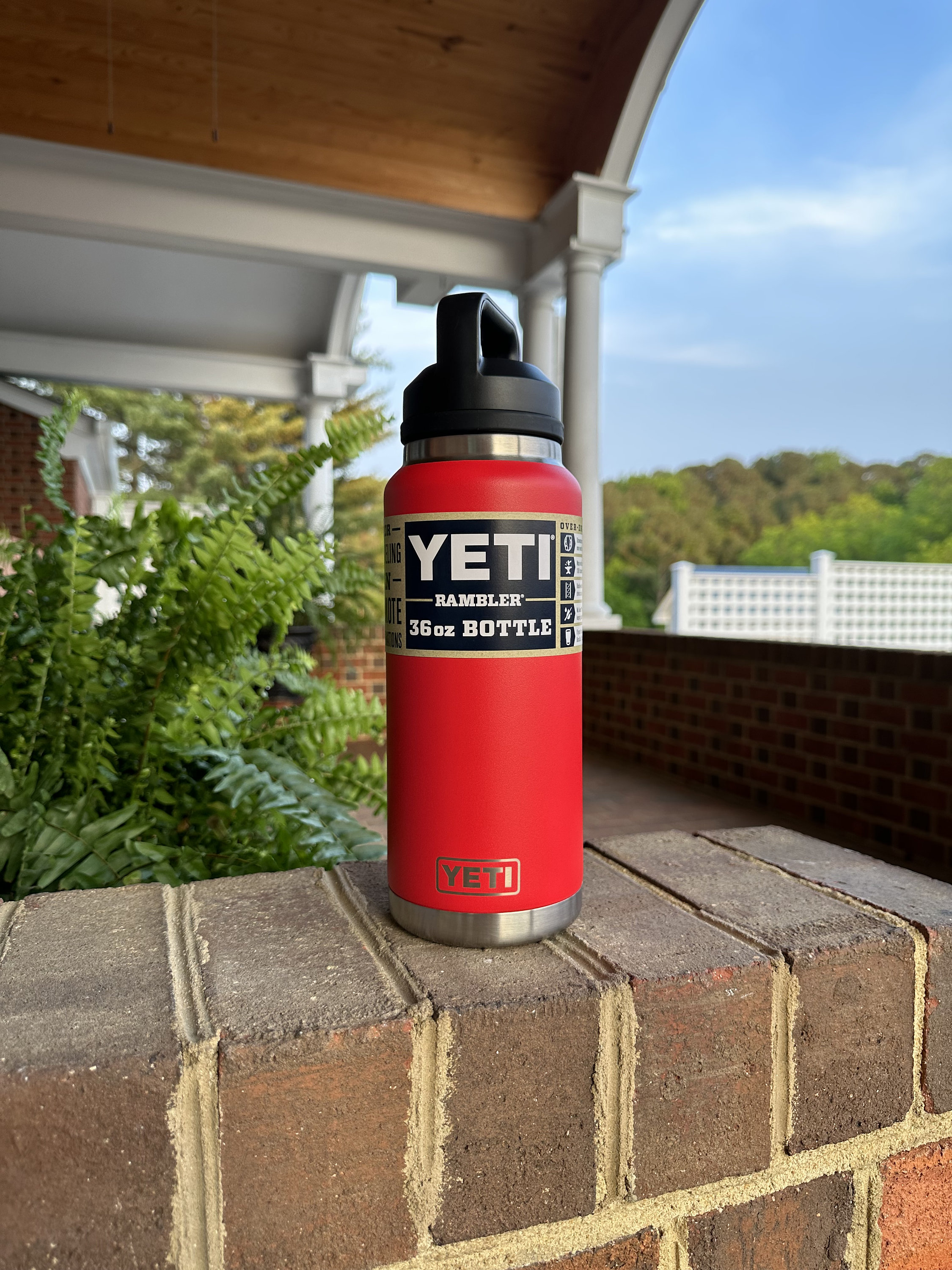 Yeti 46 oz. Rambler Bottle with Chug Cap Rescue Red