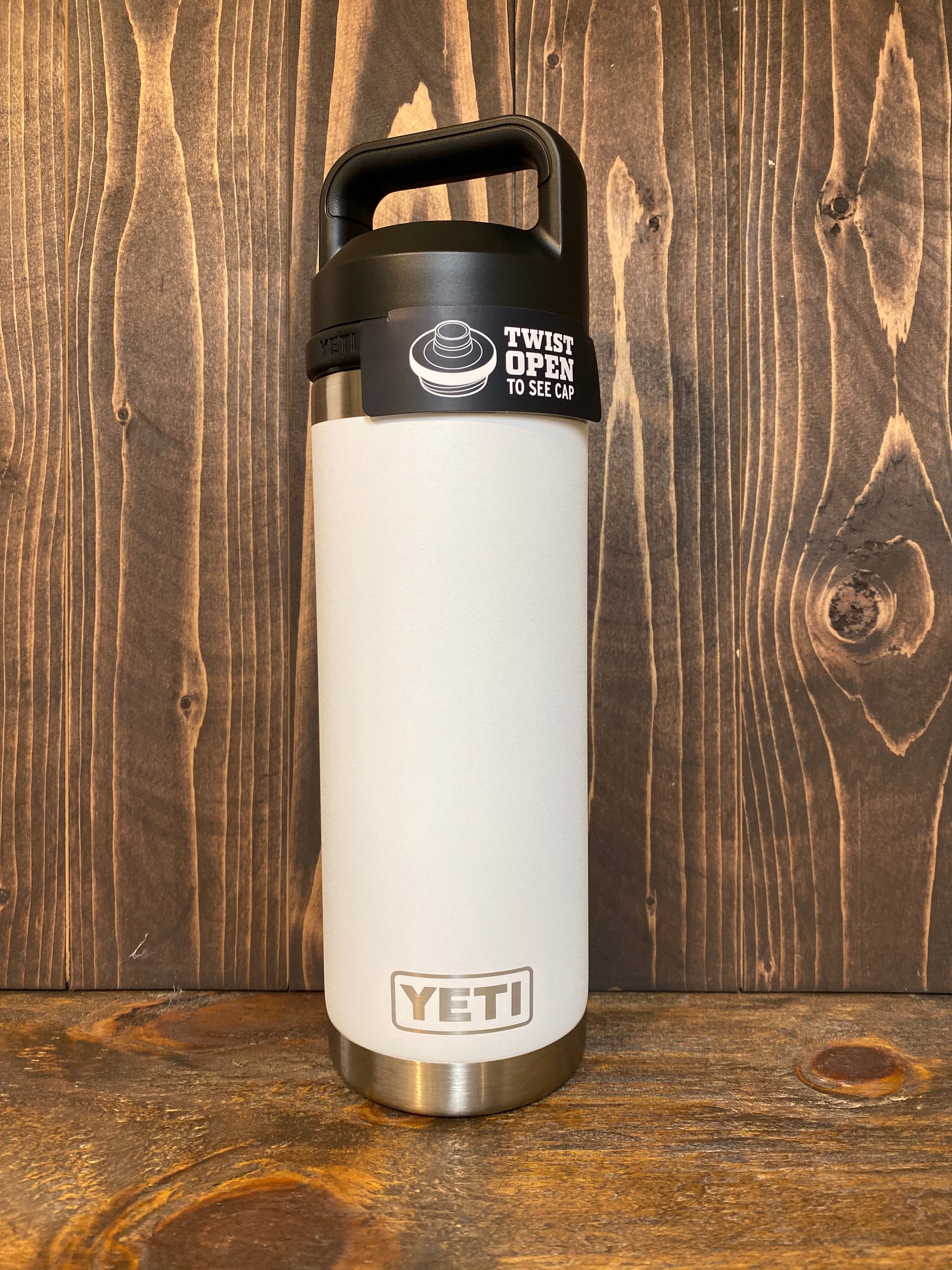 REAL YETI 26 Oz. Laser Engraved Seafoam Stainless With Chug Cap