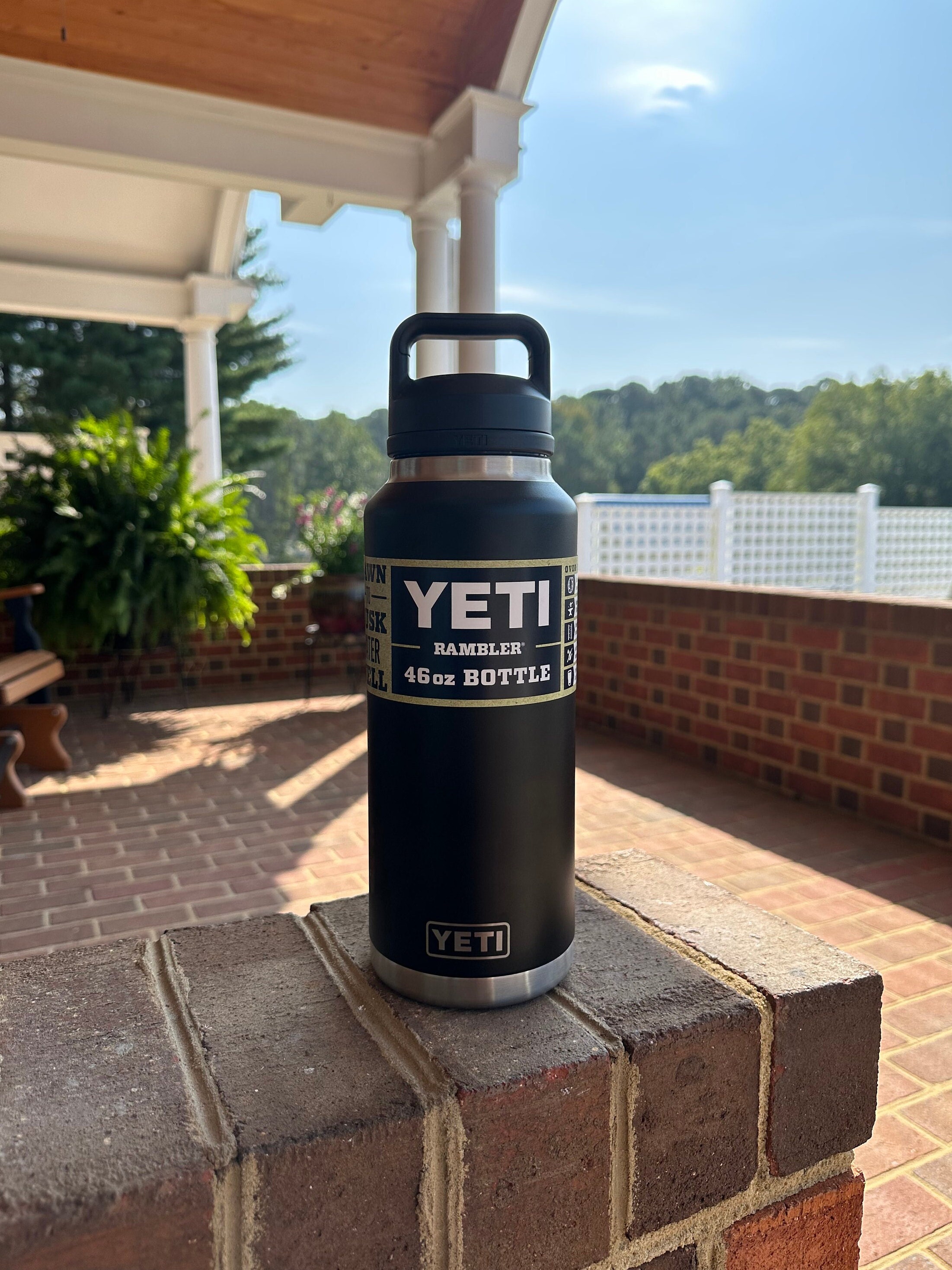 Yeti 46 oz. Rambler Bottle with Chug Cap Rescue Red