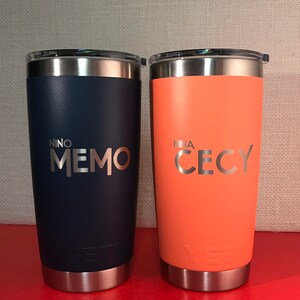 REAL YETI 20 oz. Laser Engraved Black Stainless Steel Yeti Rambler Personalized Vacuum Insulated YETI image 4