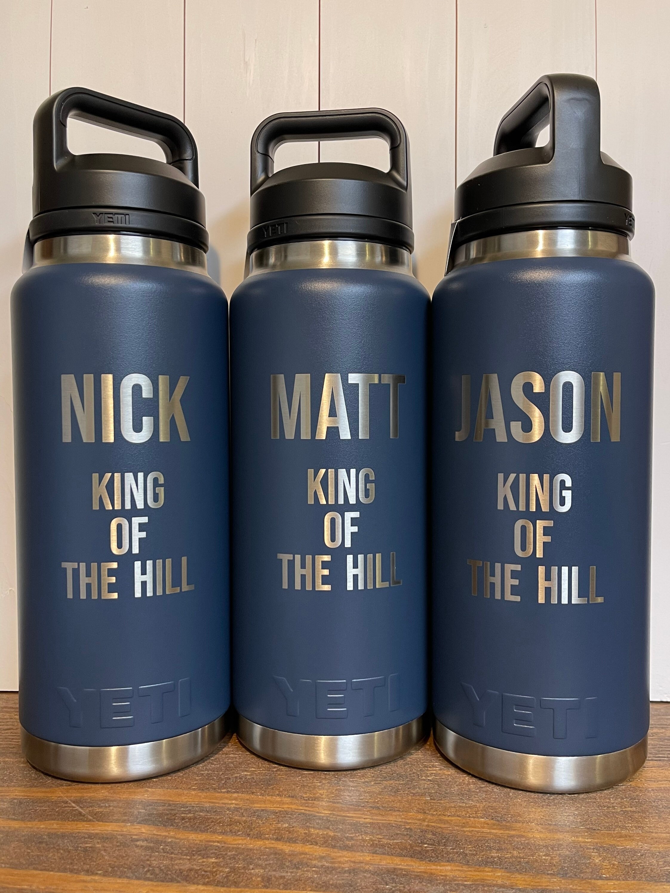 Custom Laser Engraved 64oz YETI Water Bottle with Chug Cap – Curated by  Kayla