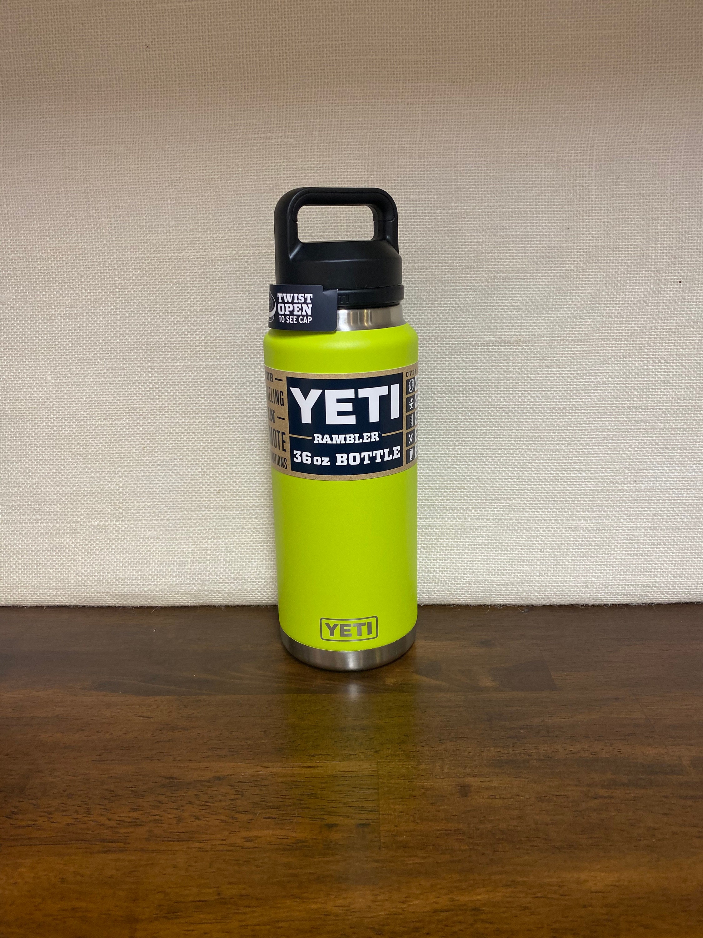 YETI Rambler Bottle - 36 oz. - Chug Cap - Chartreuse - TackleDirect