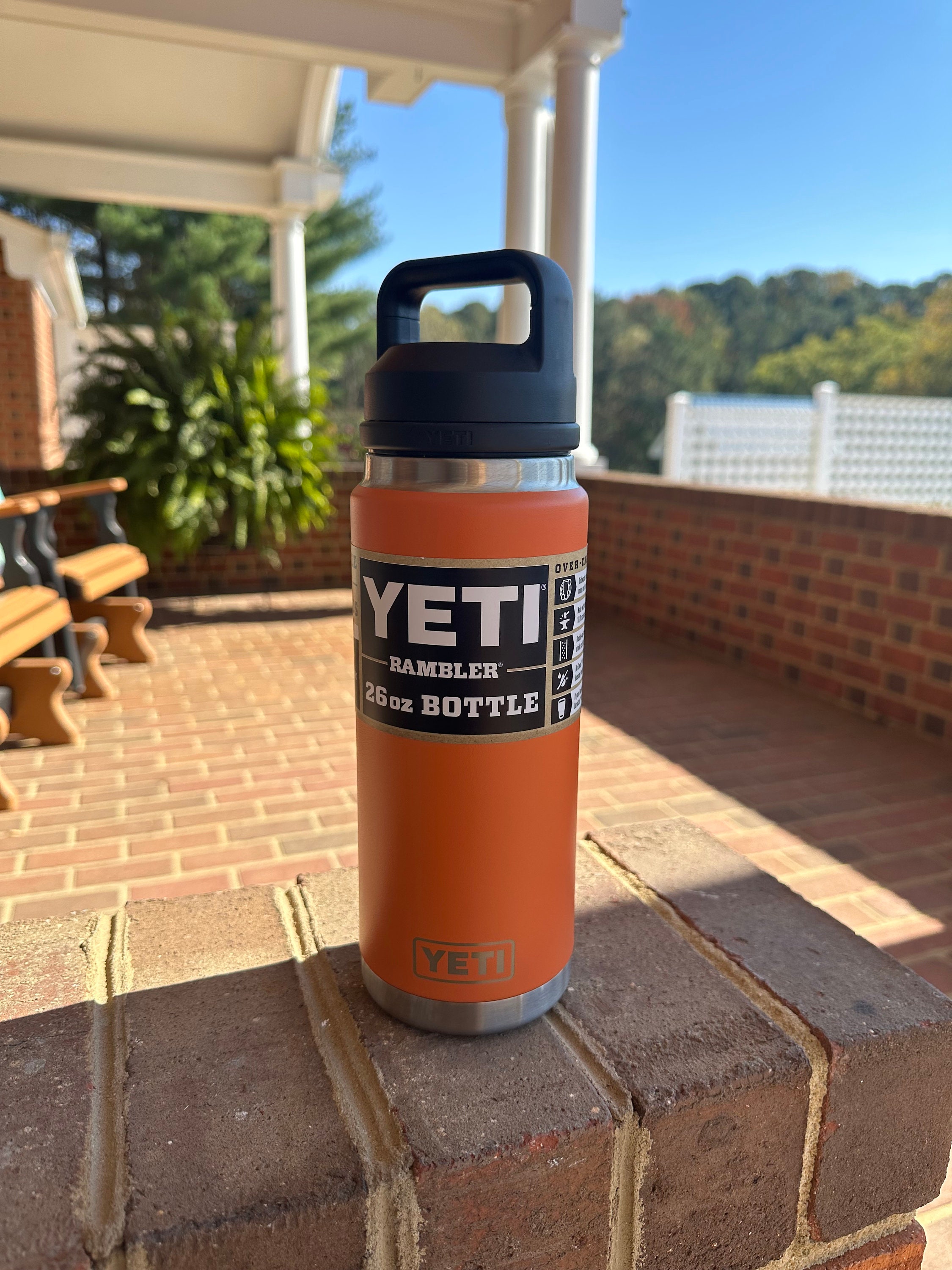 Yeti Rambler 26 oz Water Bottle with Straw Cap - High Desert Clay