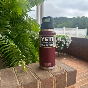 REAL YETI 36 Oz. Laser Engraved Wild Vine Red Yeti Rambler REAL YETI 36 Oz. Laser Engraved Wild Vine Red Yeti Rambler