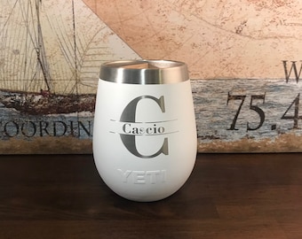 Custom Engraving Studio, LLC: Authentic YETI 10 oz Rambler Wine Cup