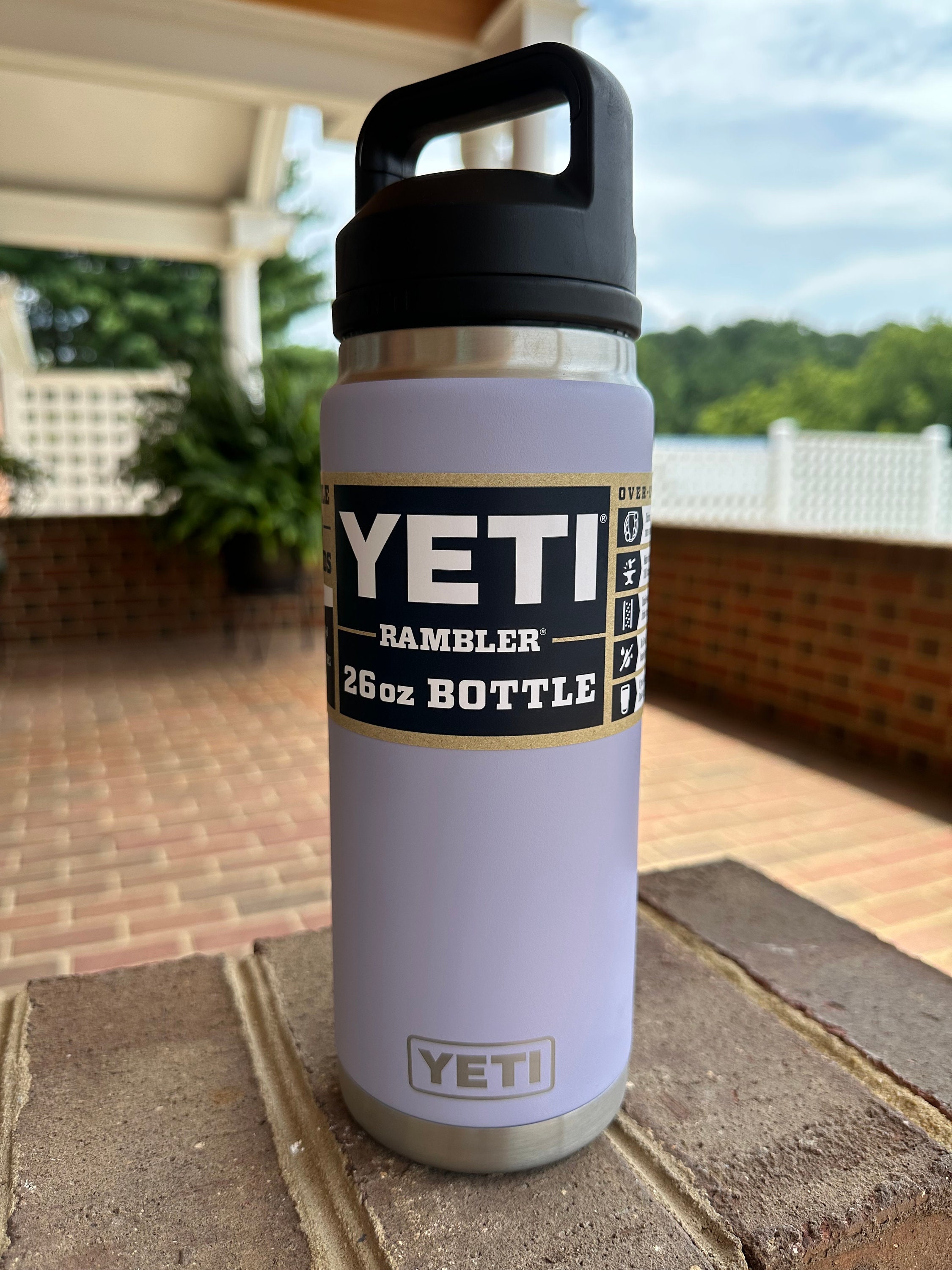 REAL YETI 36 Oz. Laser Engraved Coral Yeti Rambler Bottle With Chug Cap  Personalized Vacuum Insulated YETI 