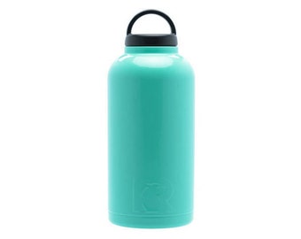 Engraved 64oz Teal RTIC Bottle, Custom RTIC Bottle, 64oz RTIC Bottle