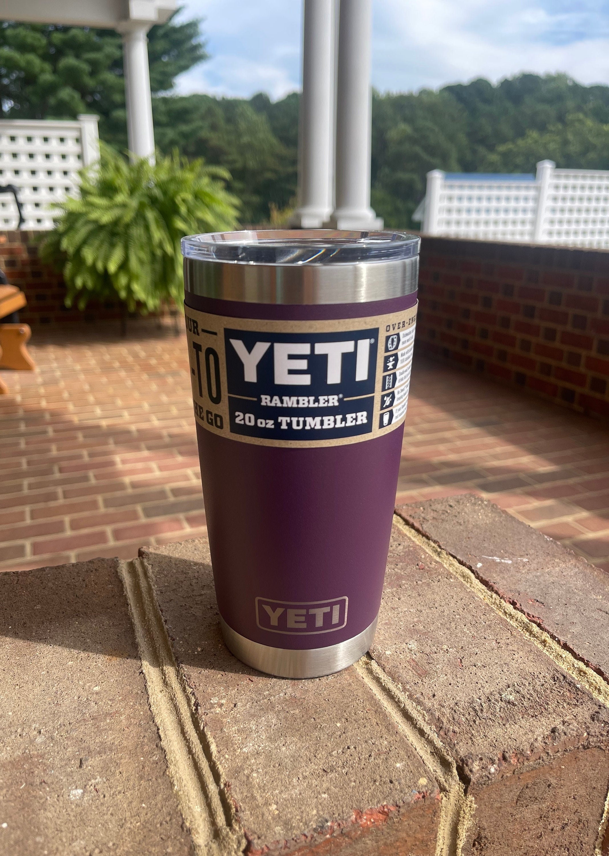 REAL YETI 26 Oz. Laser Engraved Cosmic Lilac Stainless Steel Yeti