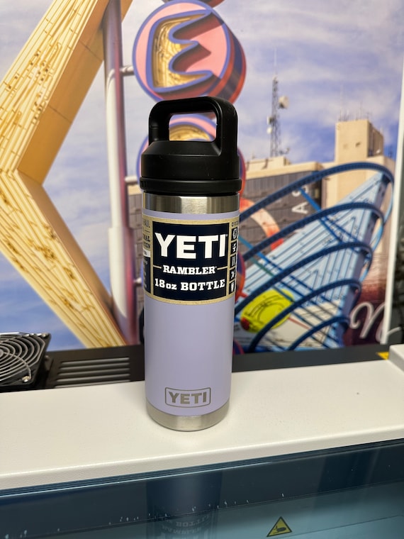 REAL YETI 36 Oz. Laser Engraved Navy Yeti Rambler Bottle With Chug