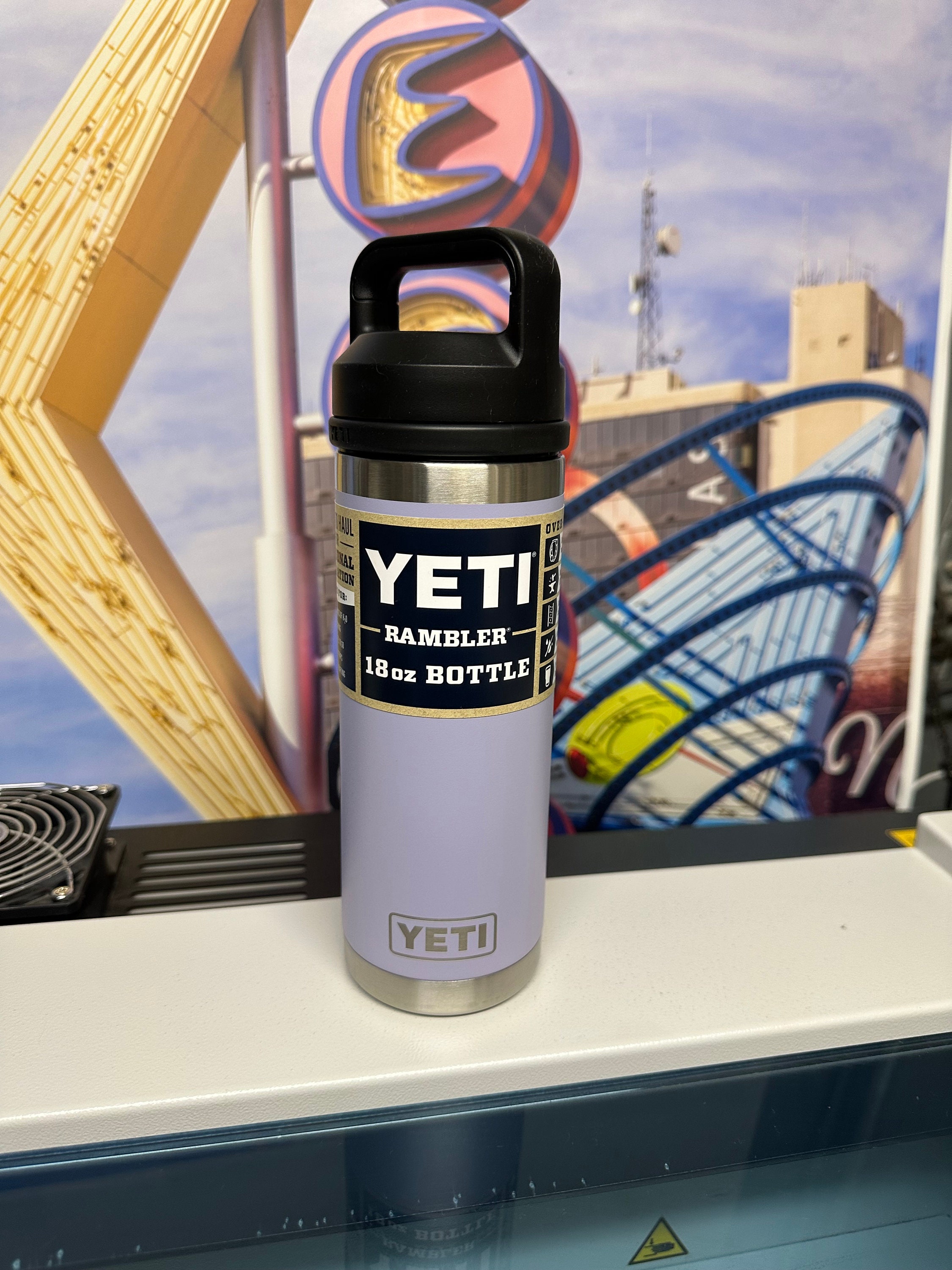 REAL YETI 26 Oz. Laser Engraved Cosmic Lilac Stainless Steel Yeti